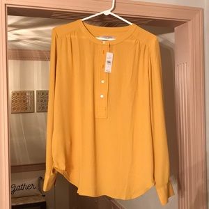 Loft Mustard Blouse